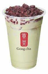 Matcha Milk Tea Red Bean